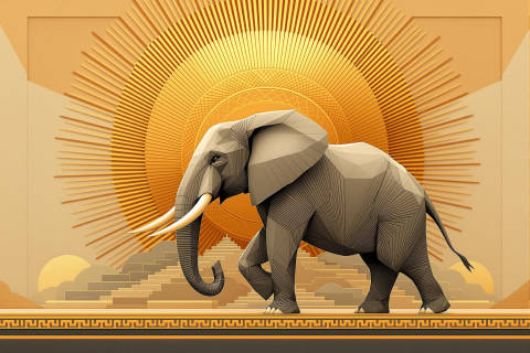 Elefante Solar Déco