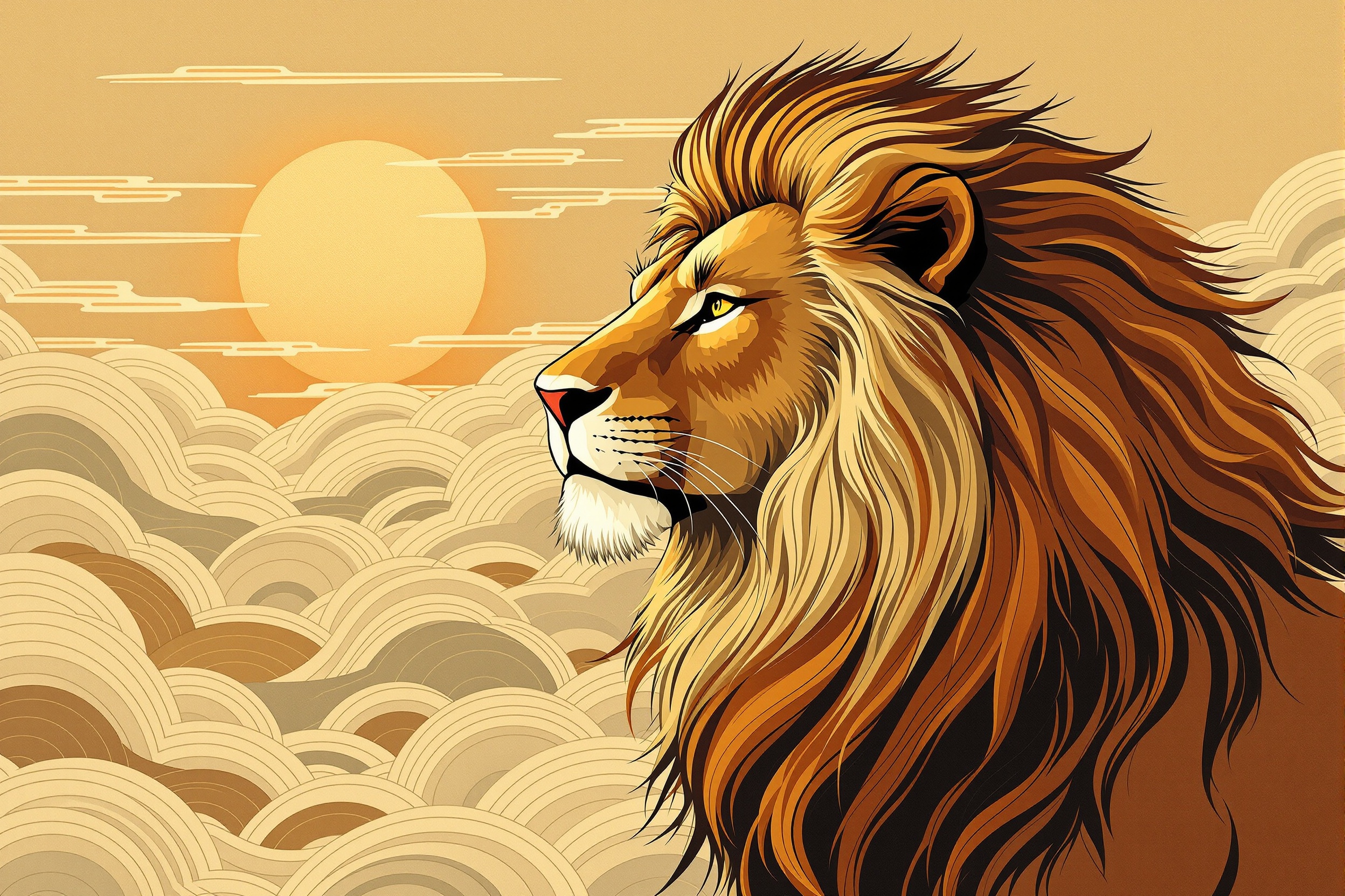 León del Amanecer Dorado