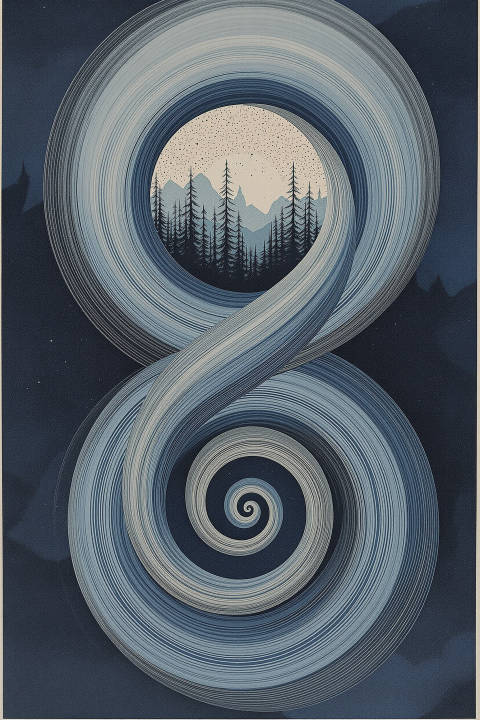 Espirales de Luna Entrelazada