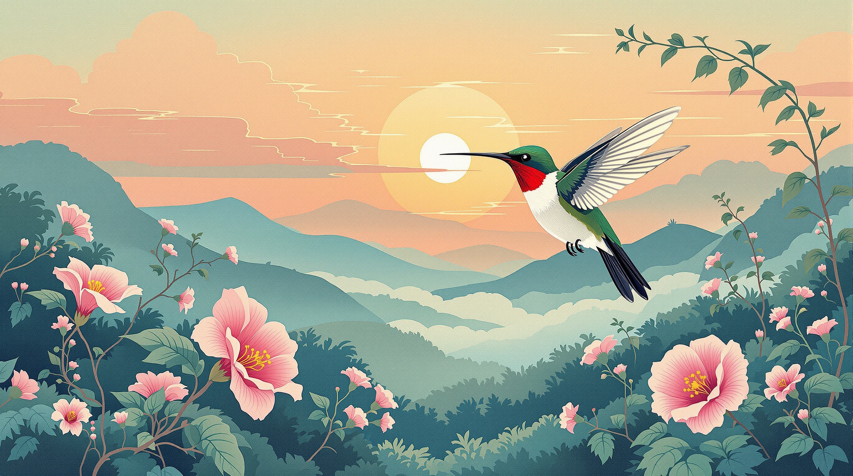 Colibrí del Alba en Trompeta