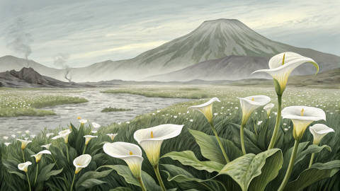Alcatraces del Volcán en Bruma