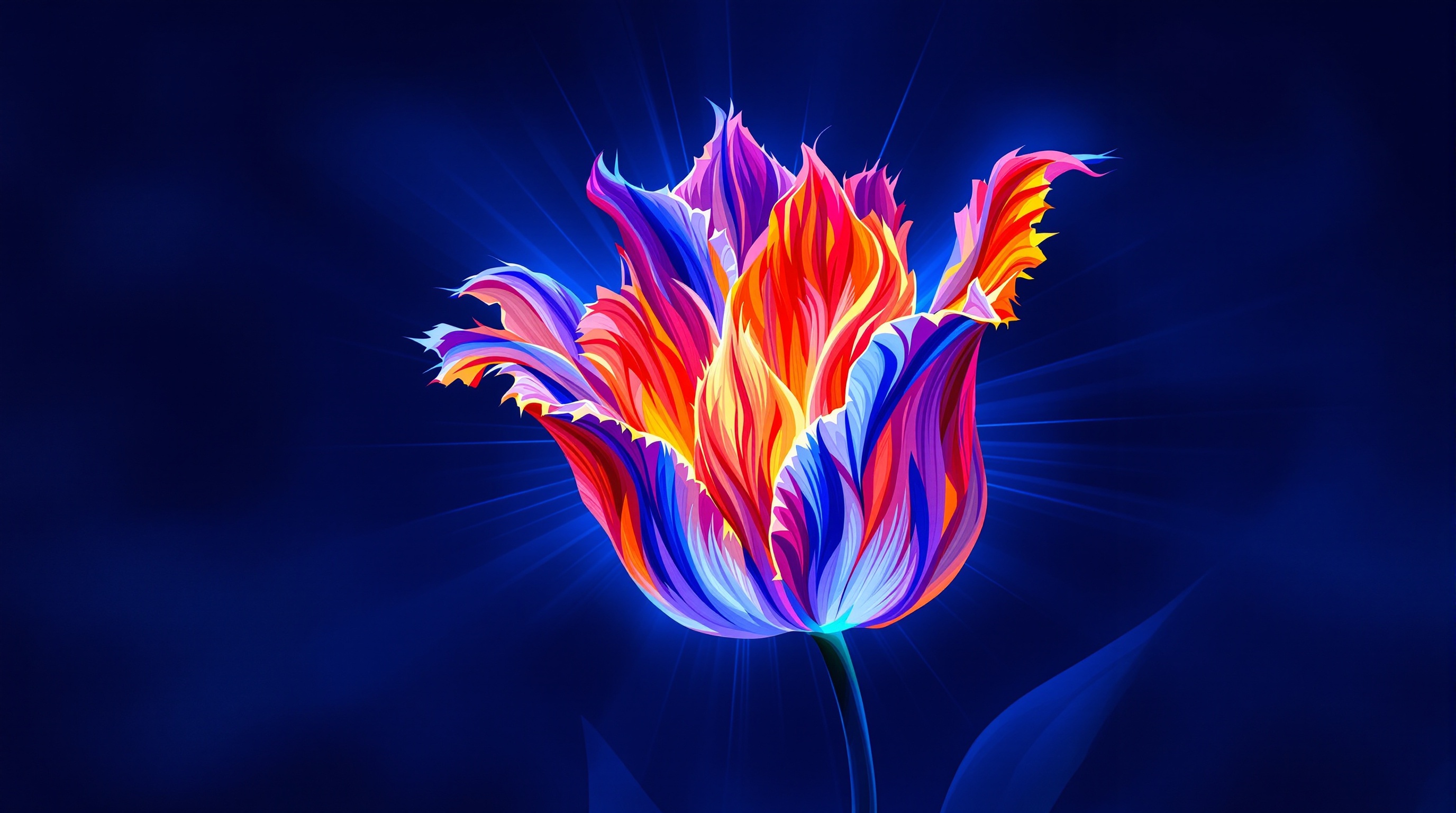 Tulipán Nocturno Azul