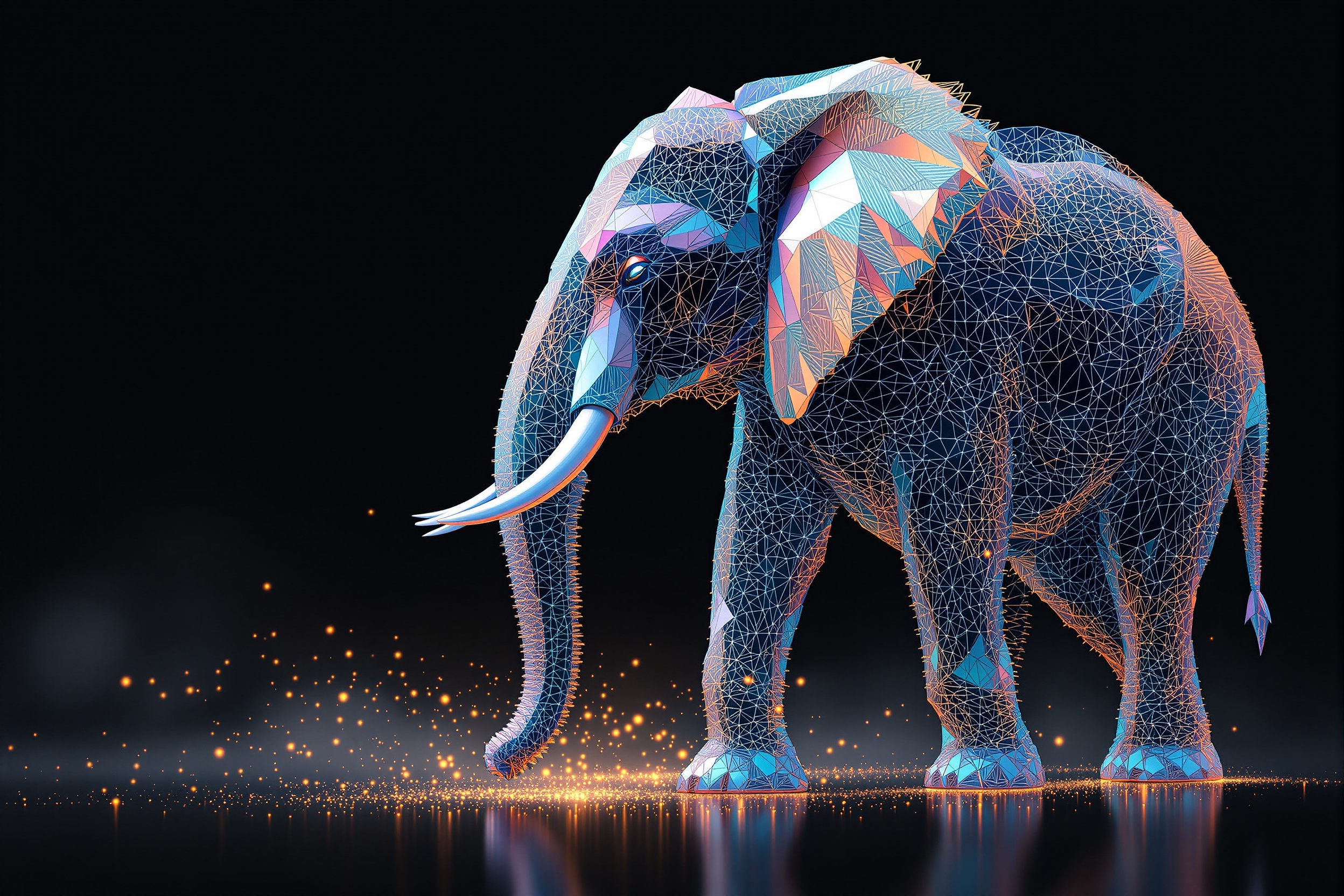 Elefante Iridiscente: Geometría Generativa