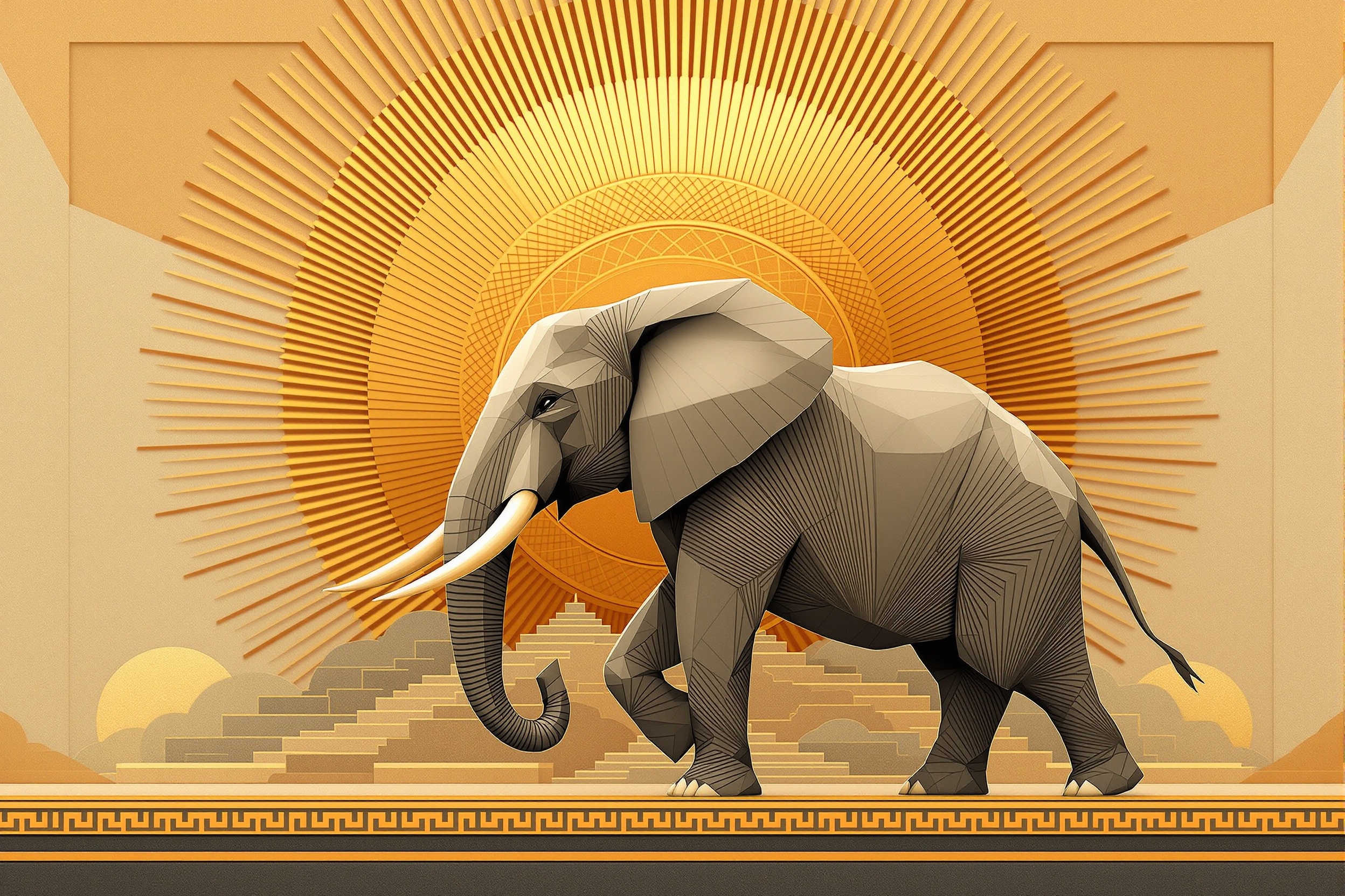 Elefante Solar Déco