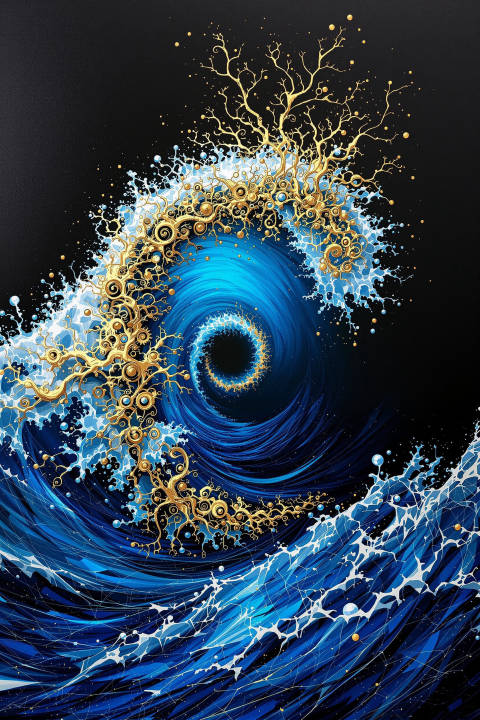 Marea Cobalto · Fractal Alquímico