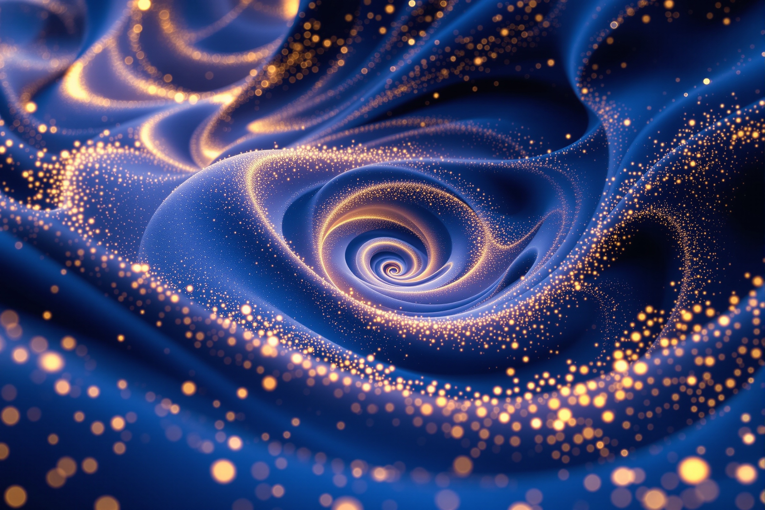 Valle Fractal en Índigo Profundo