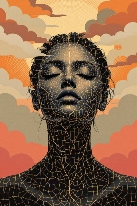 Rostro de Oro Fracturado