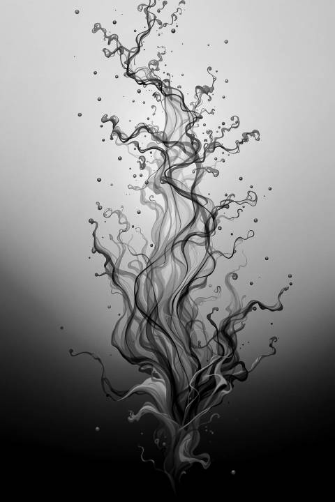 Volutas de Silencio en blanco y negro