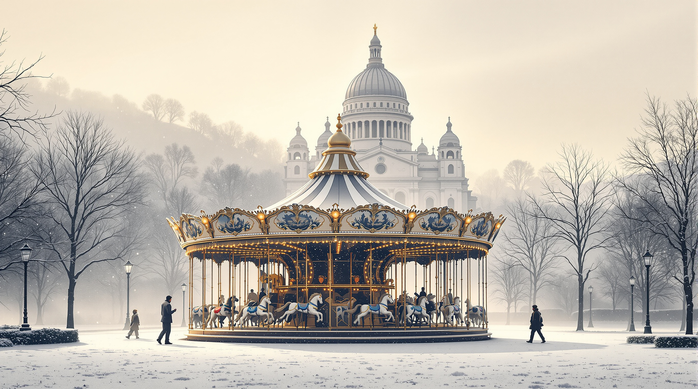 Carrusel Silente al Alba de París