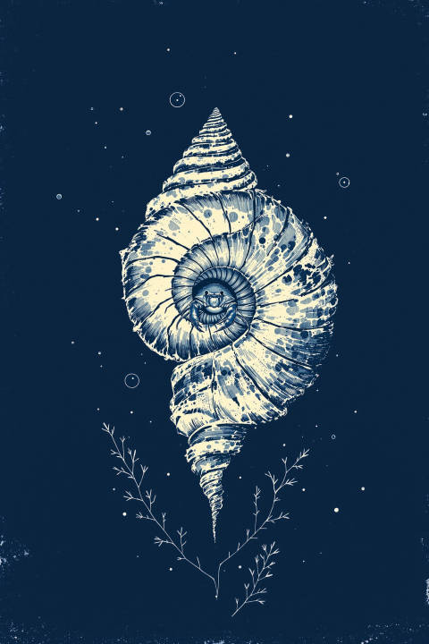 Ermitaño del Caracol Azul