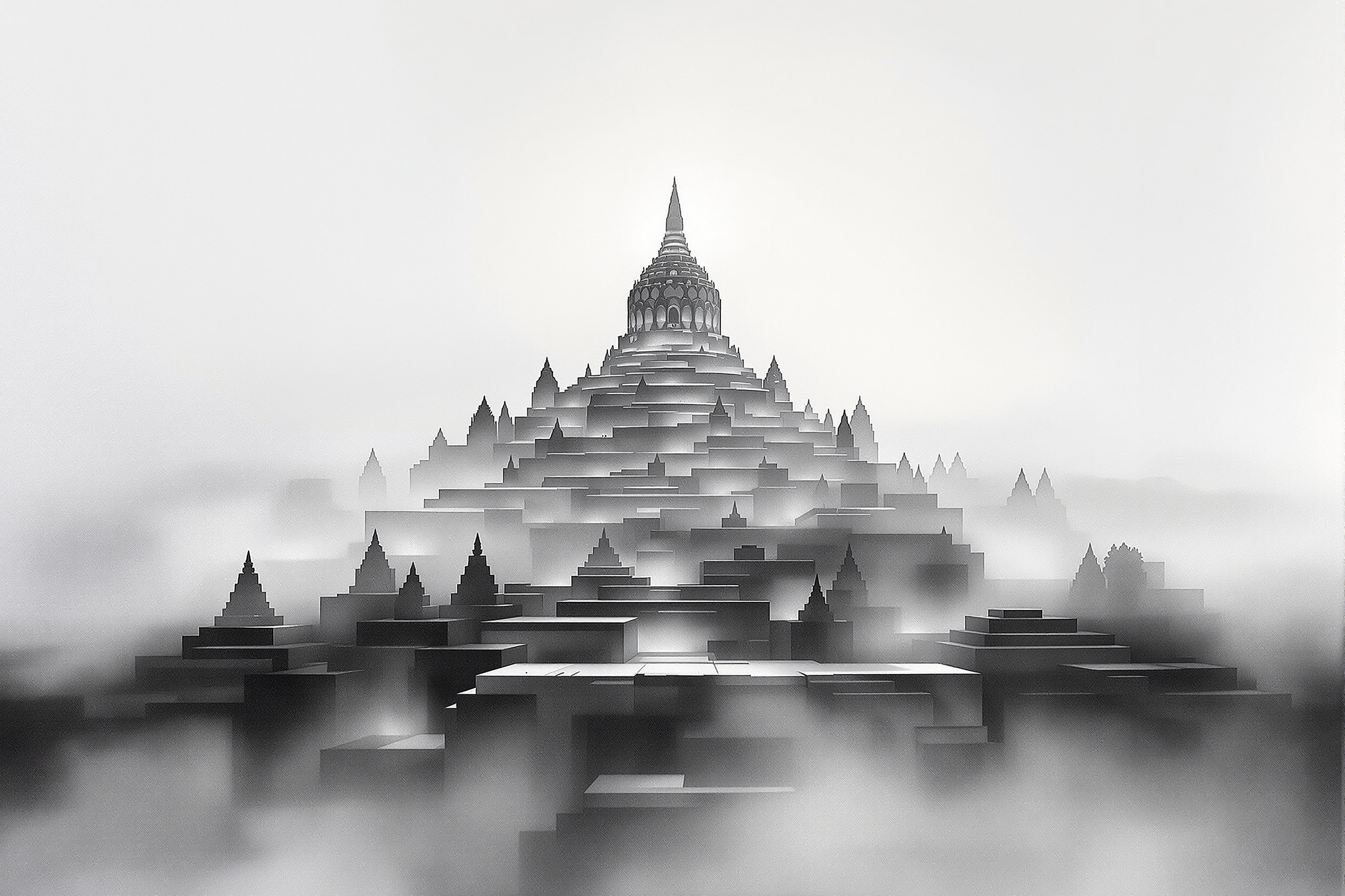 Borobudur en Bruma — Silencio de Piedra