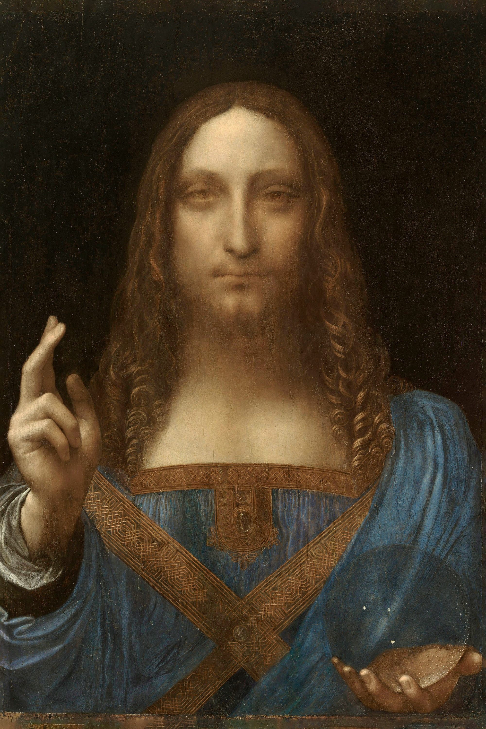 Salvator Mundi, Jesús redentor, atribuido a Leonardo da Vinci
