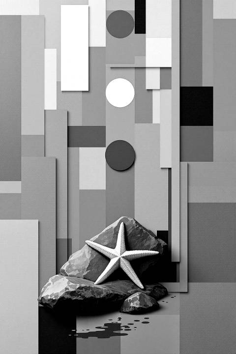 Marea Suprematista en blanco y negro