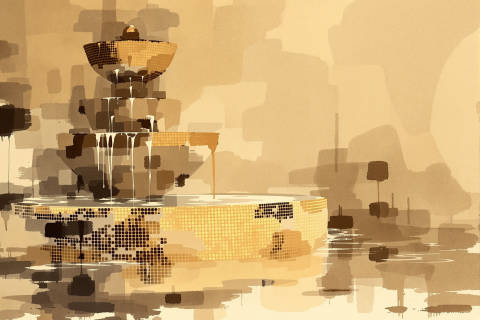 Fuente Bizantina en Sepia
