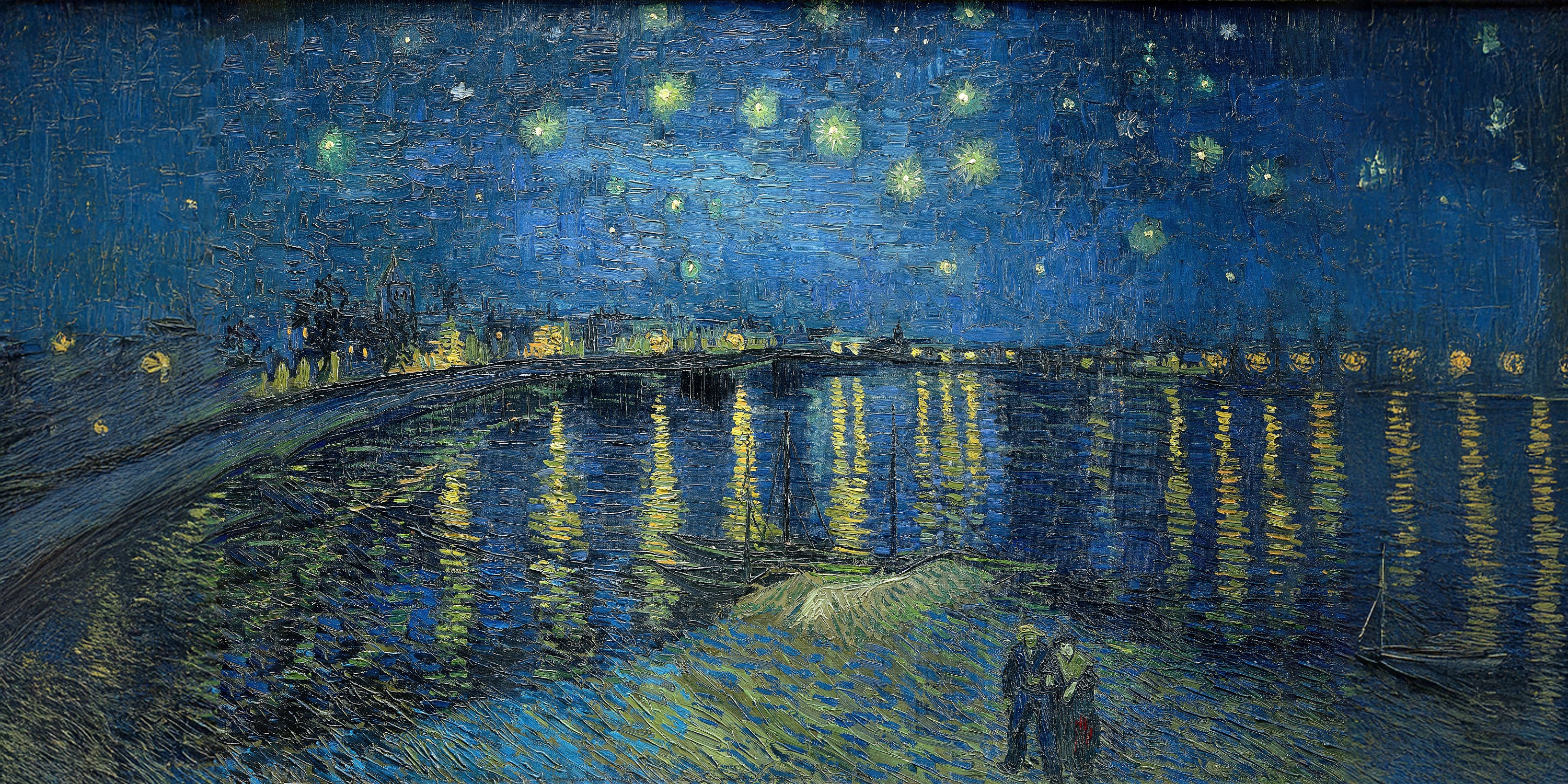 Noche estrellada sobre el Ródano, Vincent van Gogh