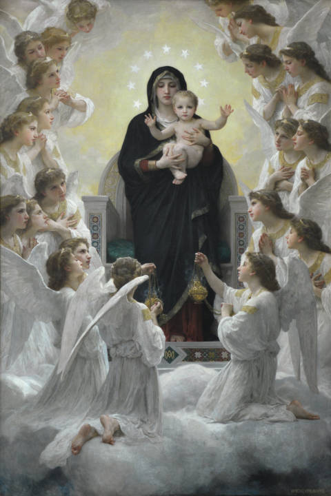 La Virgen con ángeles, William-Adolphe Bouguereau