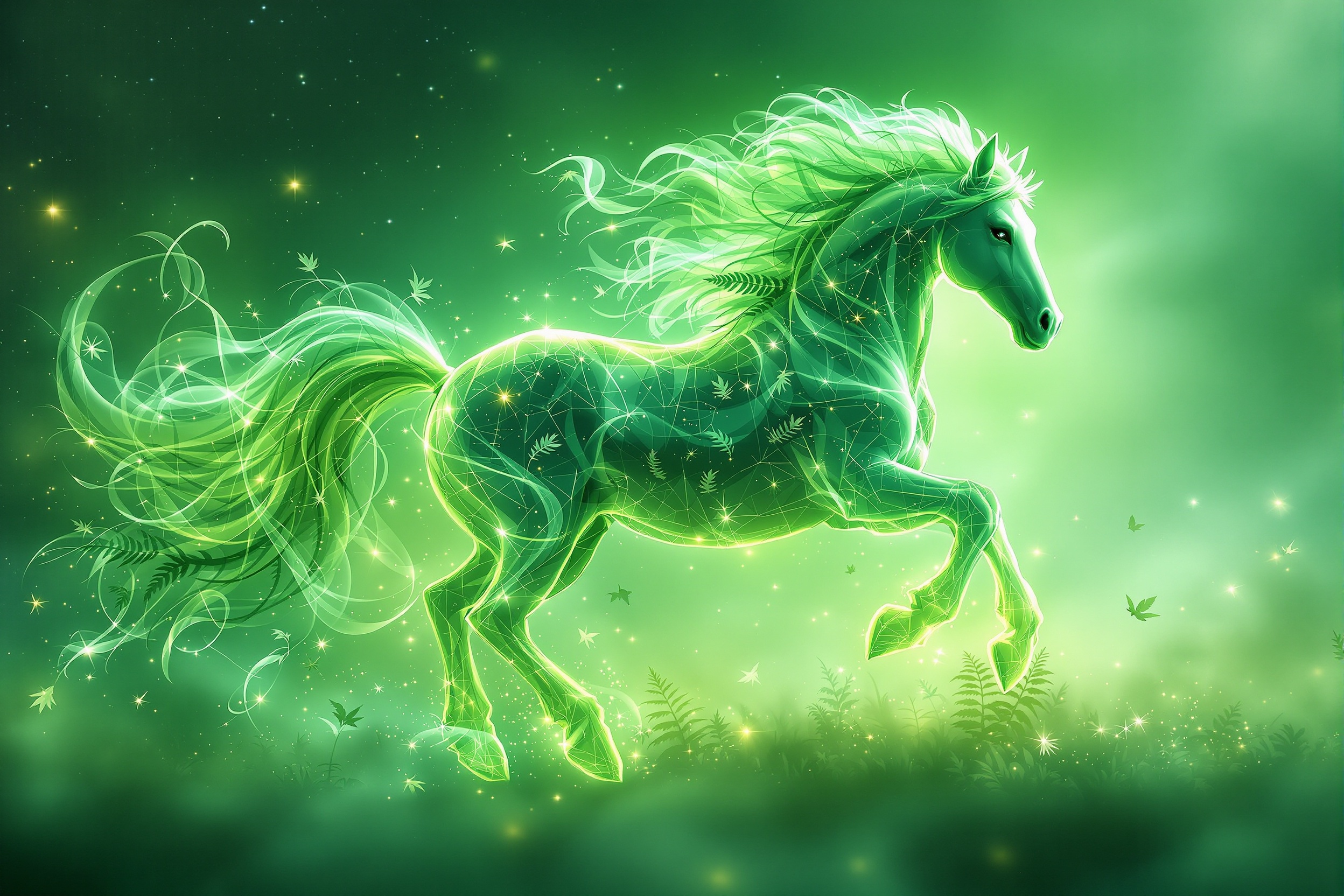 Caballo Aurora Botánica
