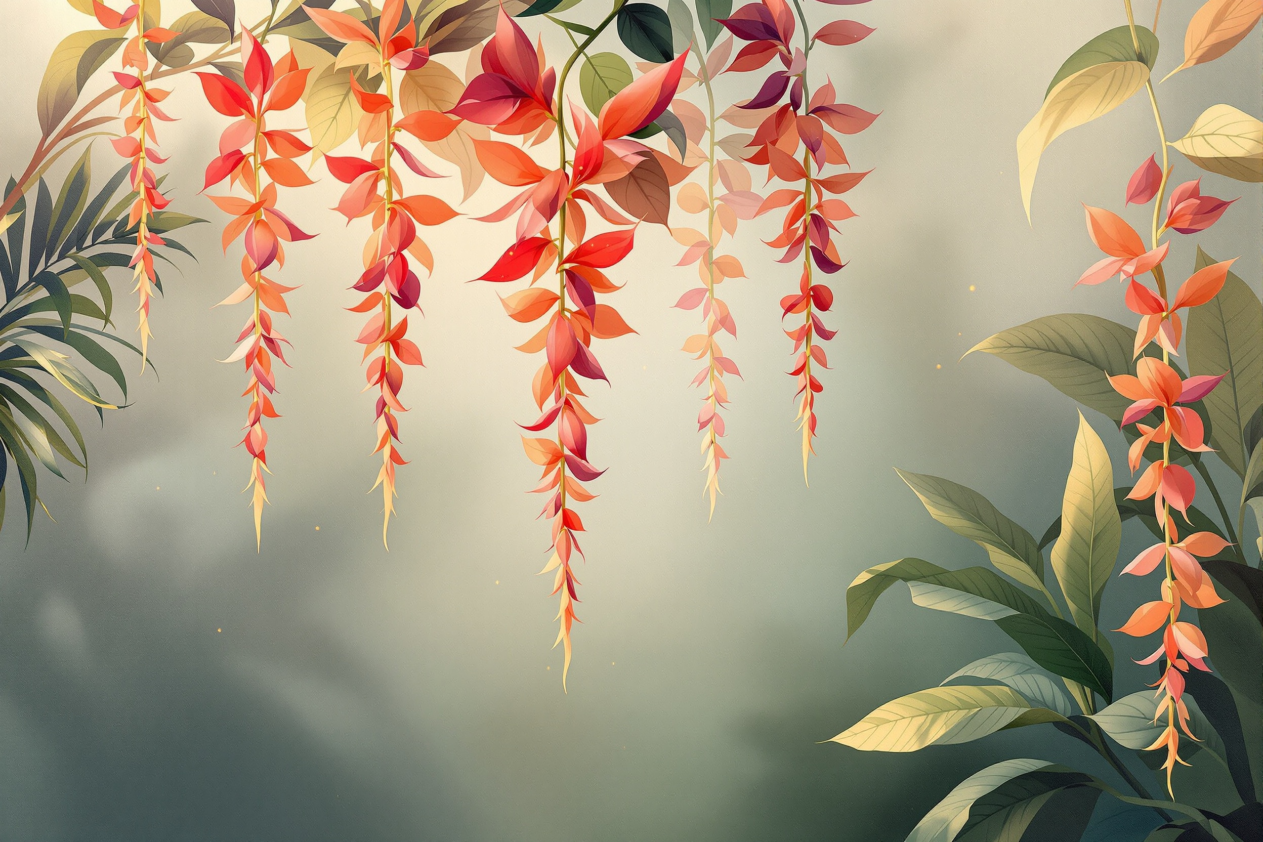 Lluvia de Heliconias
