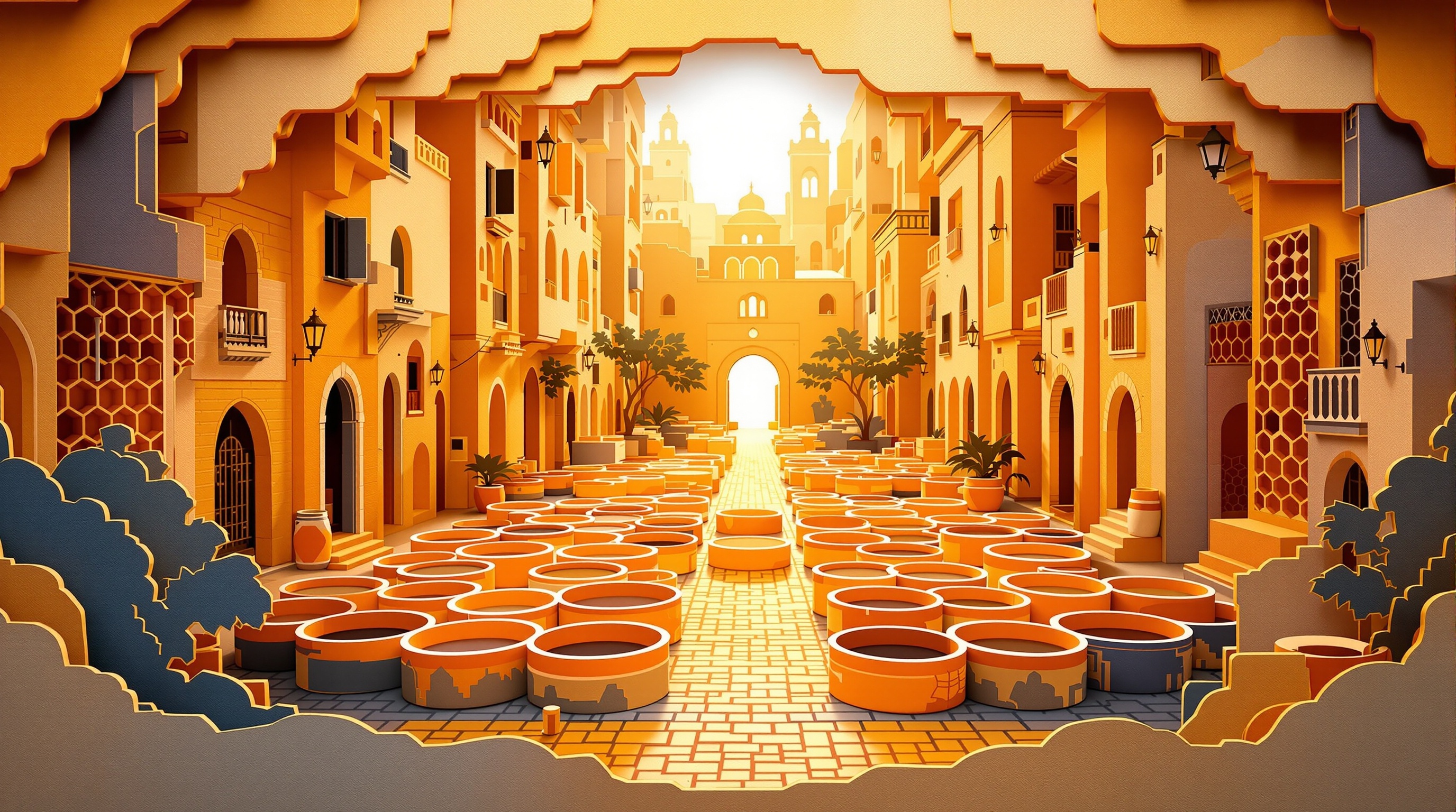 Fez de Papel: Curtidores al Sol