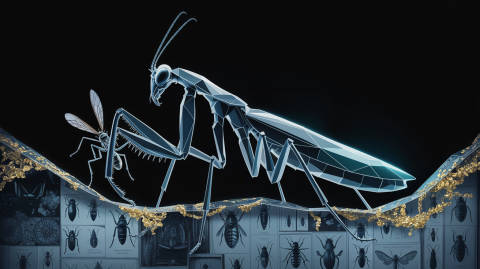 Depredadora de Cristal Azul