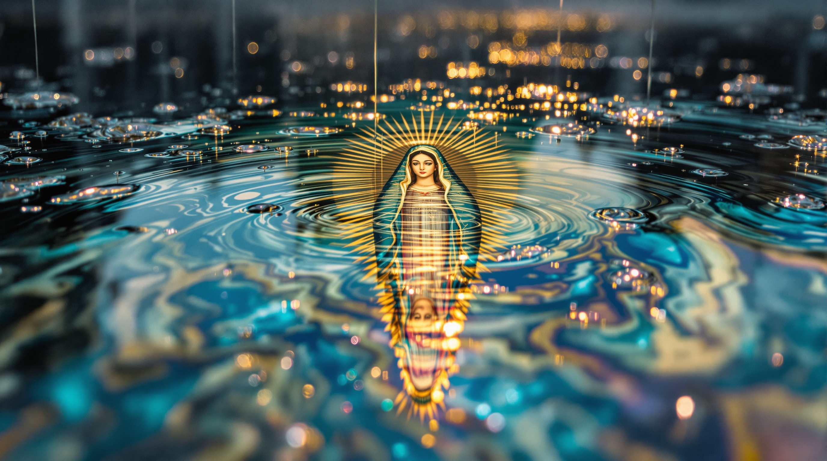 Reflejo de Guadalupe en Ágata Lluviosa