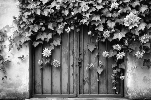 Pasiflora Insurgente en blanco y negro
