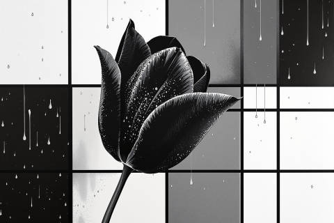 Tulipanes de Medianoche · Geometría de Lluvia