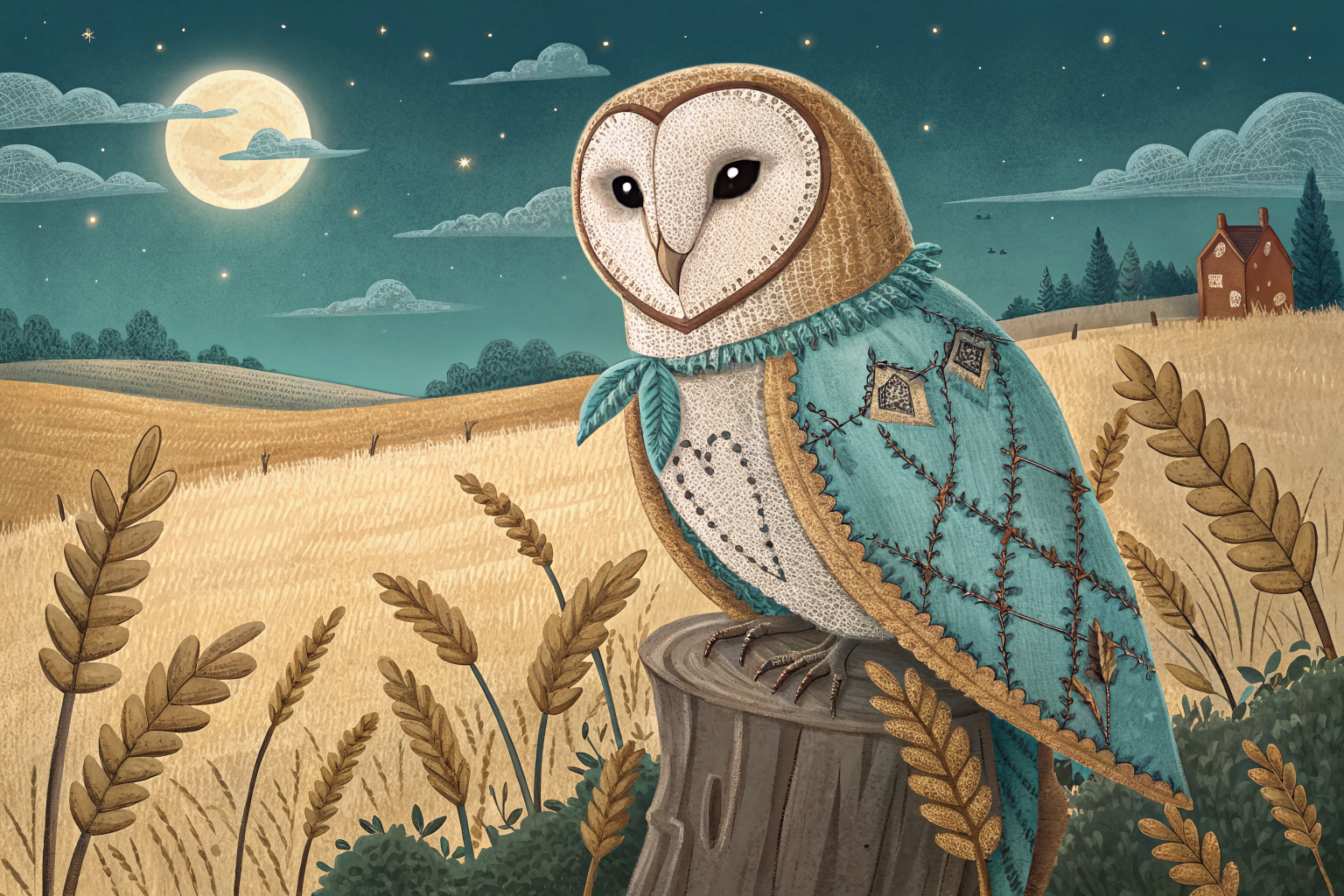 Vigía de Rafia bajo la Luna
