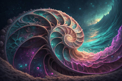 Espiral de Neón Fractal