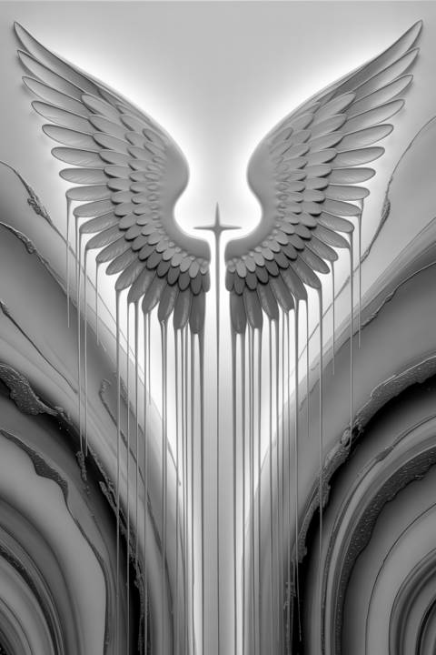 Ascensión Dorada en blanco y negro