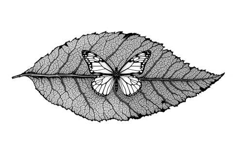 Metamorfosis Velada en blanco y negro