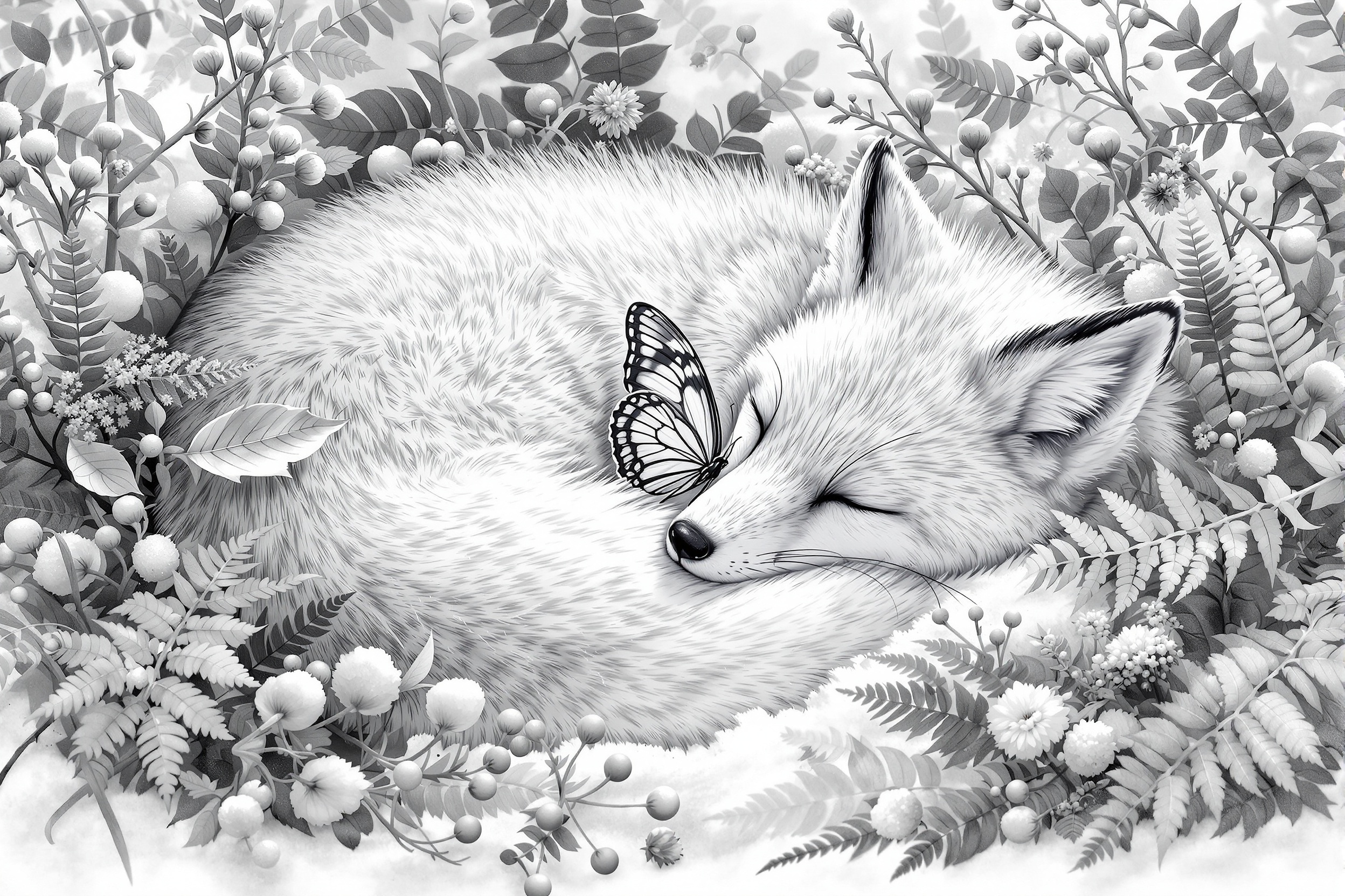 Sueño Boreal: Zorro y Mariposa Apollo