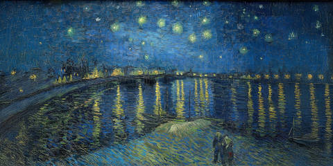 Noche estrellada sobre el Ródano, Vincent van Gogh