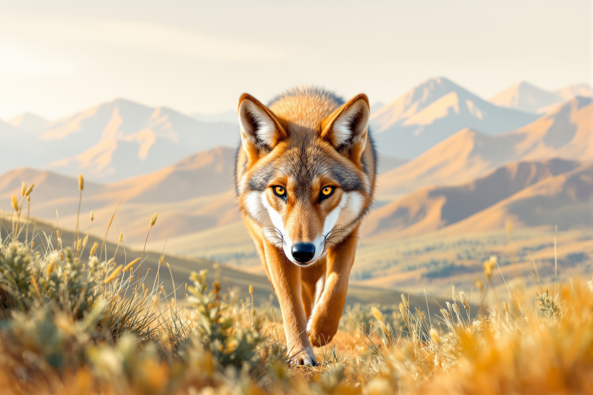 Lobo del Altiplano · Isométrico Tornasol