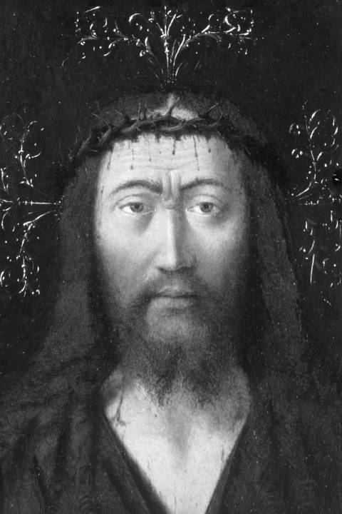 El rostro de Jesús (Ecce Homo), Petrus Christus en blanco y negro