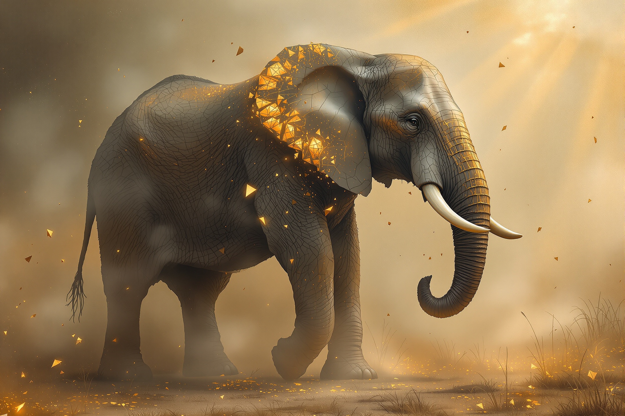 Elefante de Bruma Dorada