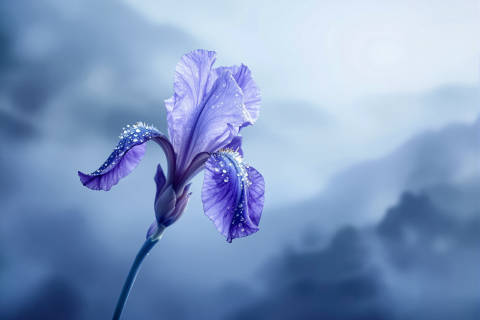 Iris de Bruma Azul