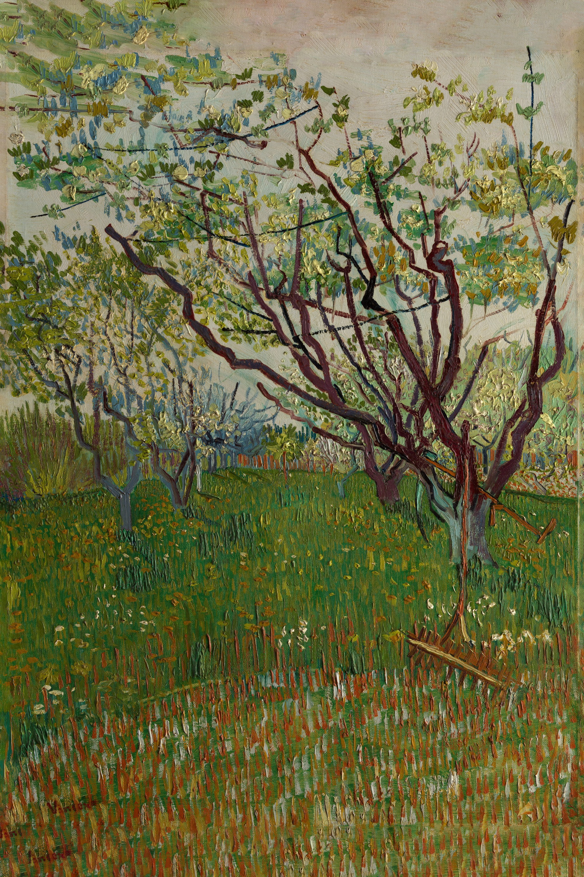 El huerto en flor, Vincent van Gogh